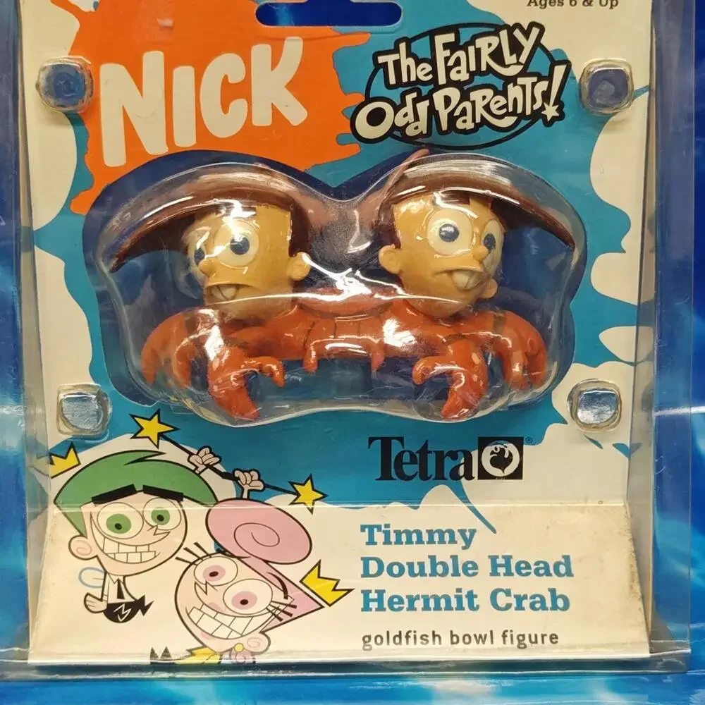 Fairly Odd Parents Nick Tetra Fish Tank Aquarium Decoration Timmy Hermit Crab